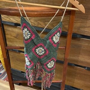 EARTHBOUND Multicolor Crochet Top